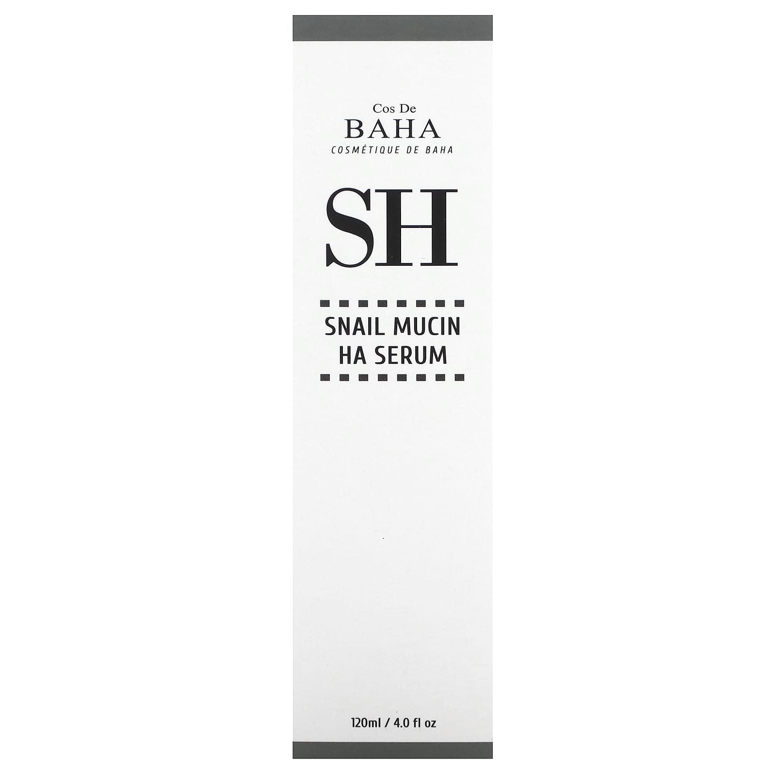 Cos De BAHA Snail Mucin Hyaluronic Acid Serum, 4 fl oz (120 ml) - Image 2