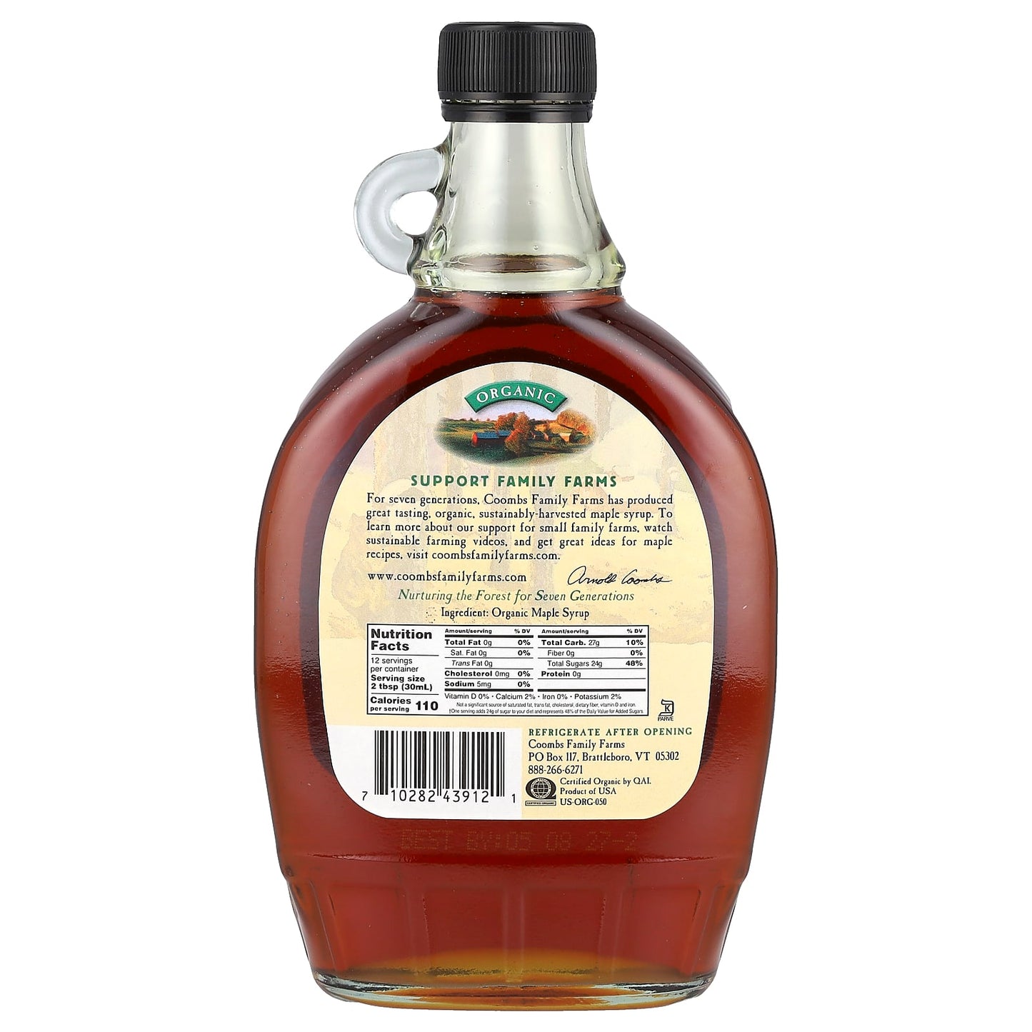 Coombs Family Organic Maple Syrup, 12 fl oz (354 ml) Grade A - Image 2