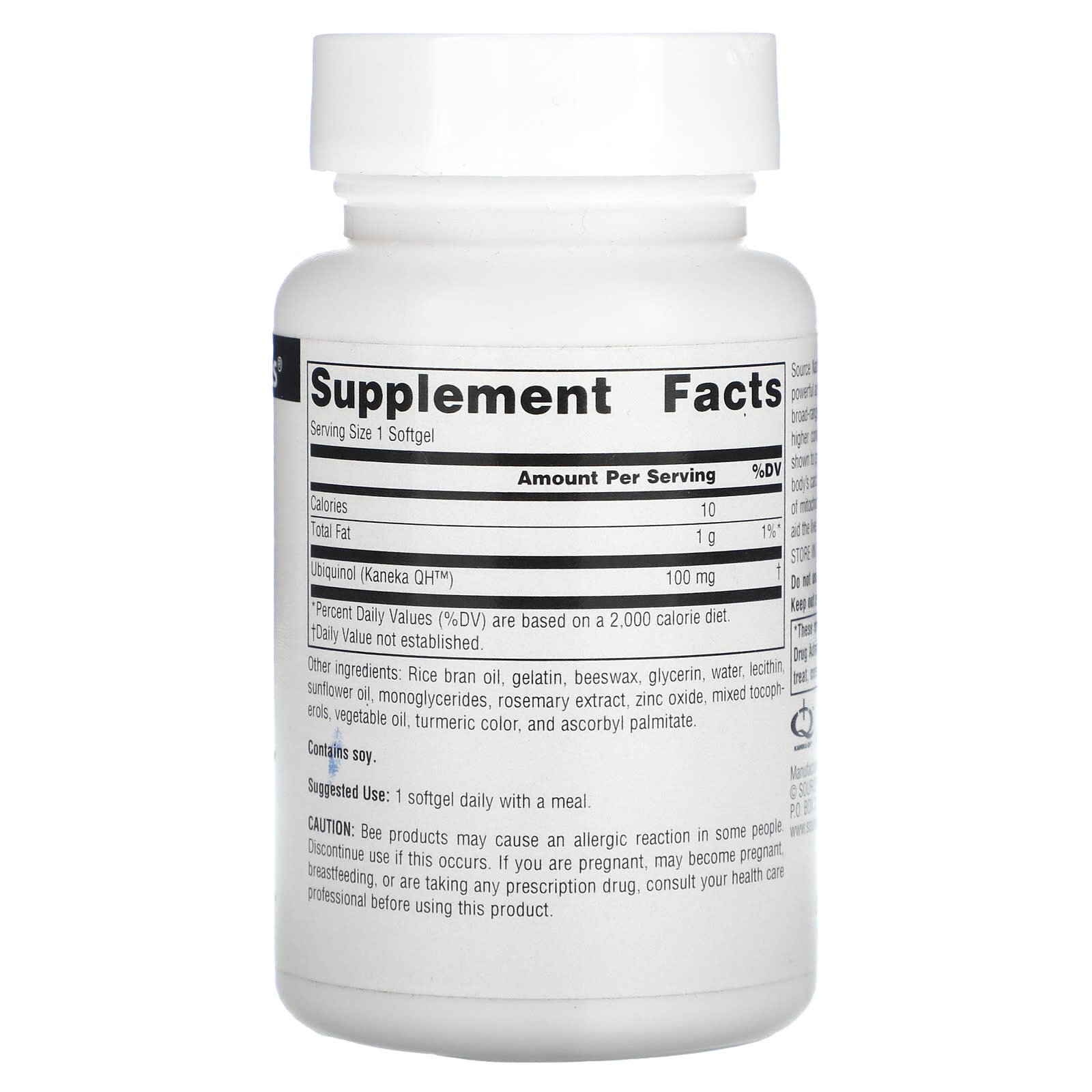 Source Naturals, Ubiquinol, CoQH, 100 mg, 30 Softgels - Image 2