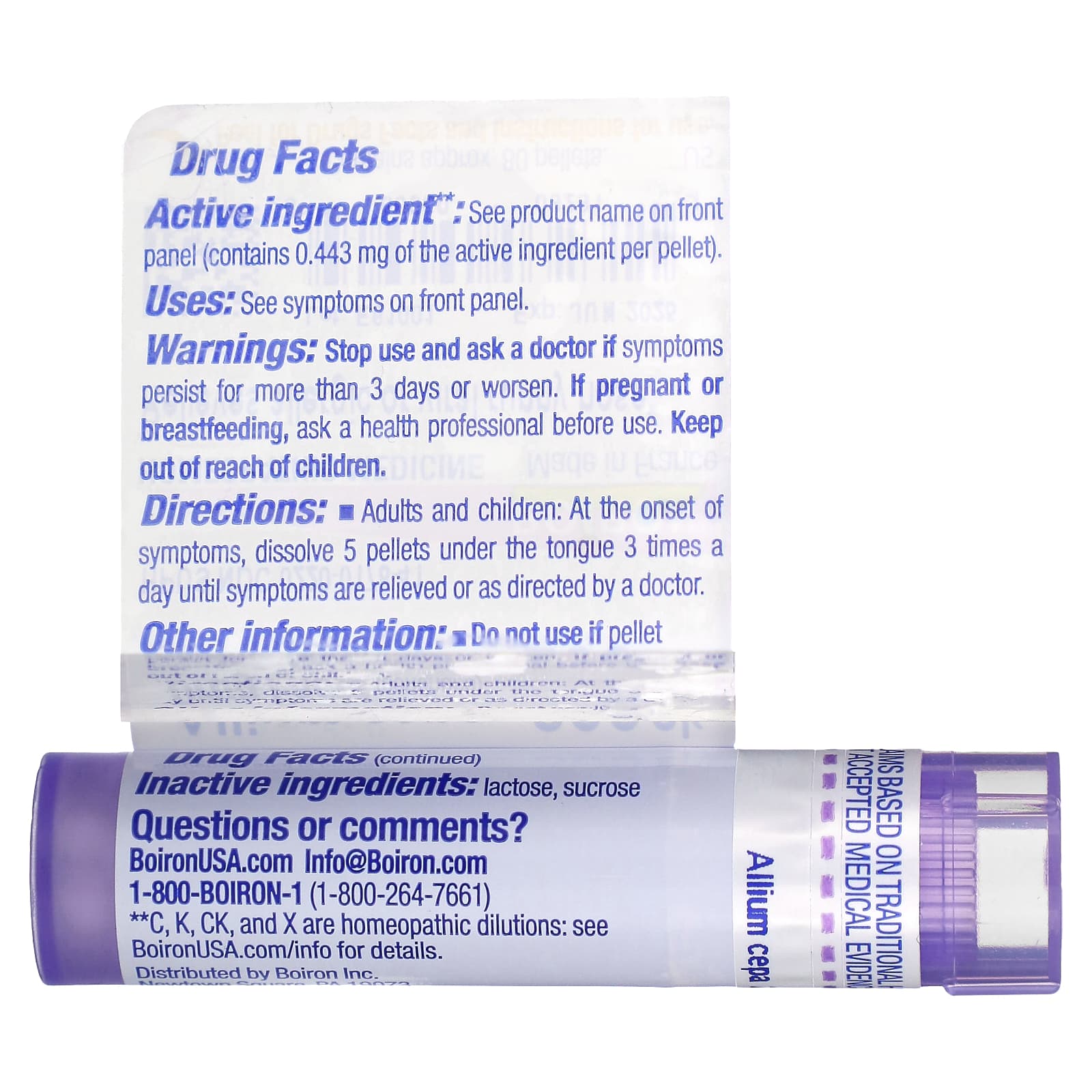 Boiron Allium Cepa 200CK for Allergy Relief - 80 Pellets - Image 2