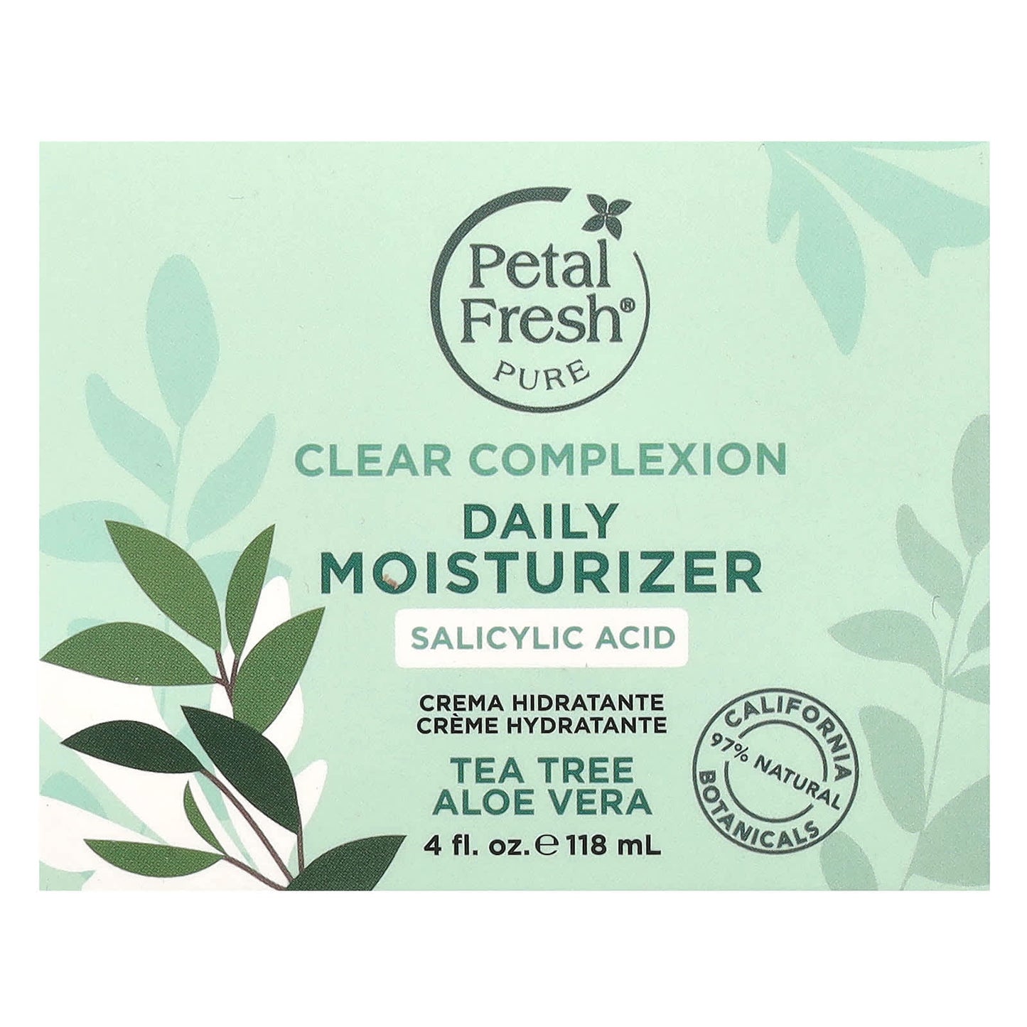 Petal Fresh, Pure, Clear Complexion Daily Moisturizer, Tea Tree, Aloe Vera, 4 fl oz (118 ml) - Image 2