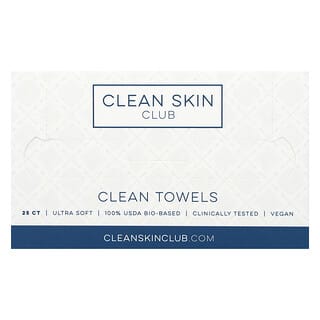 Disposable Facial Towels by Clean Skin Club - 25 Count