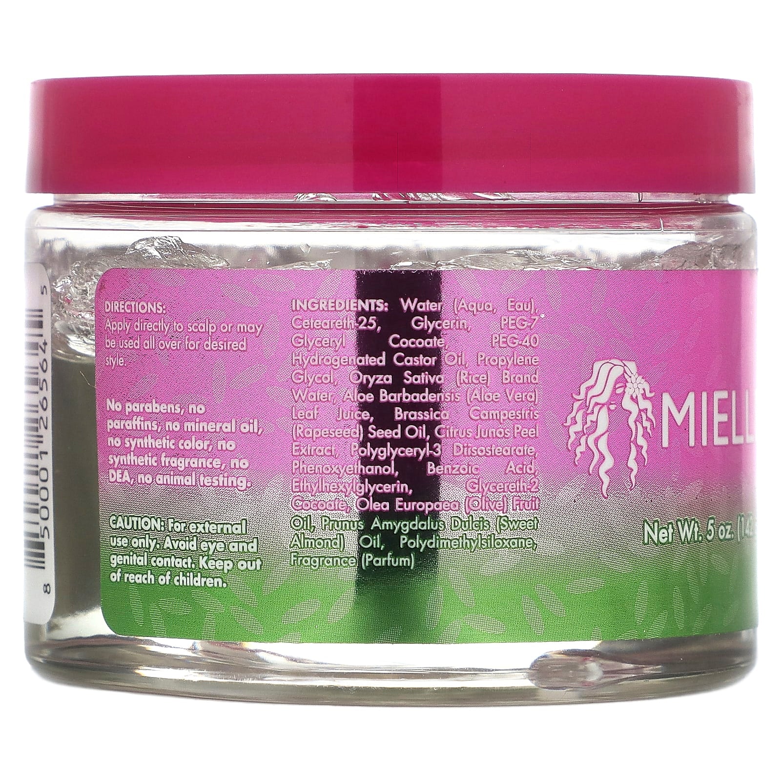Mielle, Rice Water & Aloe Vera Blend, Braid Gel, 5 oz (142 g) - Image 2
