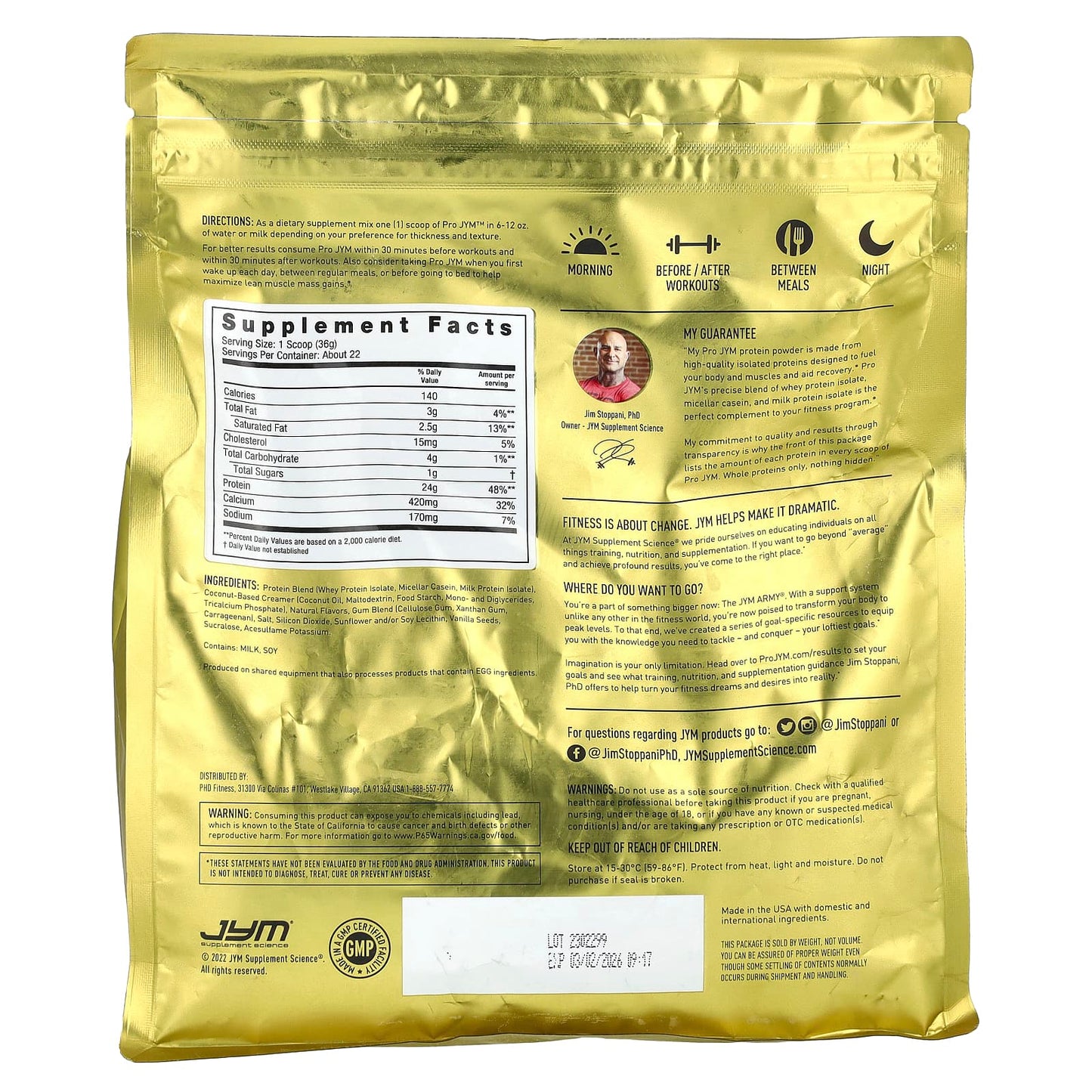 Pro JYM Ultra-Premium Protein Blend by JYM Supplement Science - 1.7 lb - Image 2