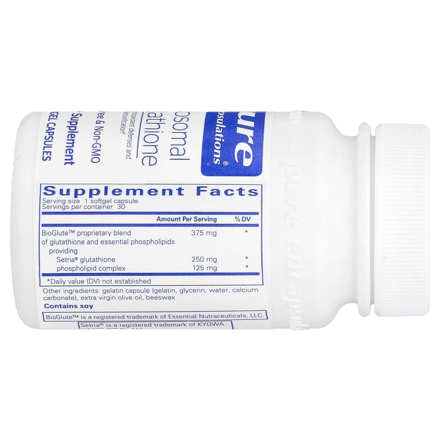 Pure Encapsulations, Liposomal Glutathione, 30 Softgel Capsules (375 mg per Softgel) - Image 2