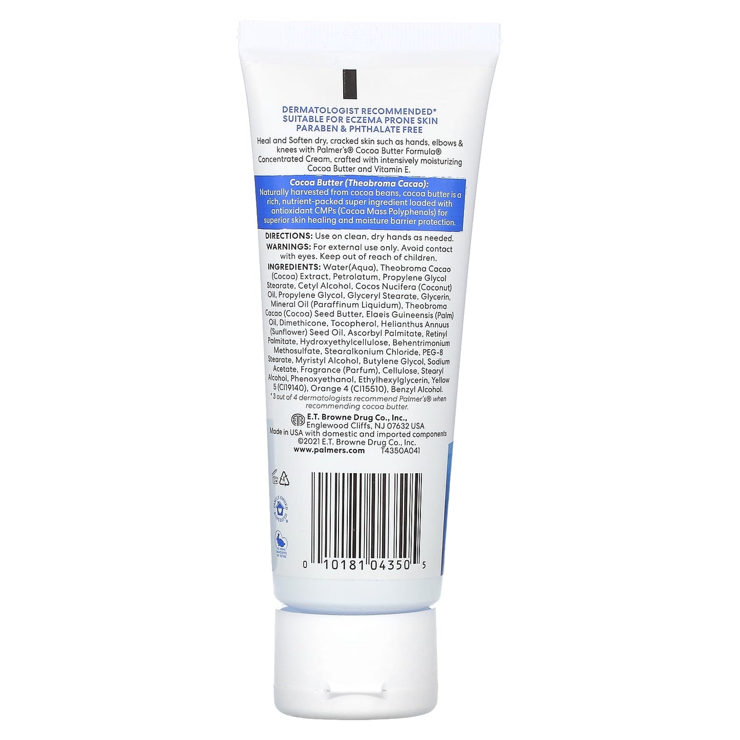 Palmer's, Cocoa Butter Formula® with Vitamin E, Heals Softens Concentrated Cream, 3.75 oz (100 g) - Image 2