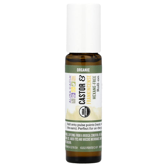 Castor & Frankincense Roll-On for Healthy Skin Barrier - Aura Cacia - Image 1