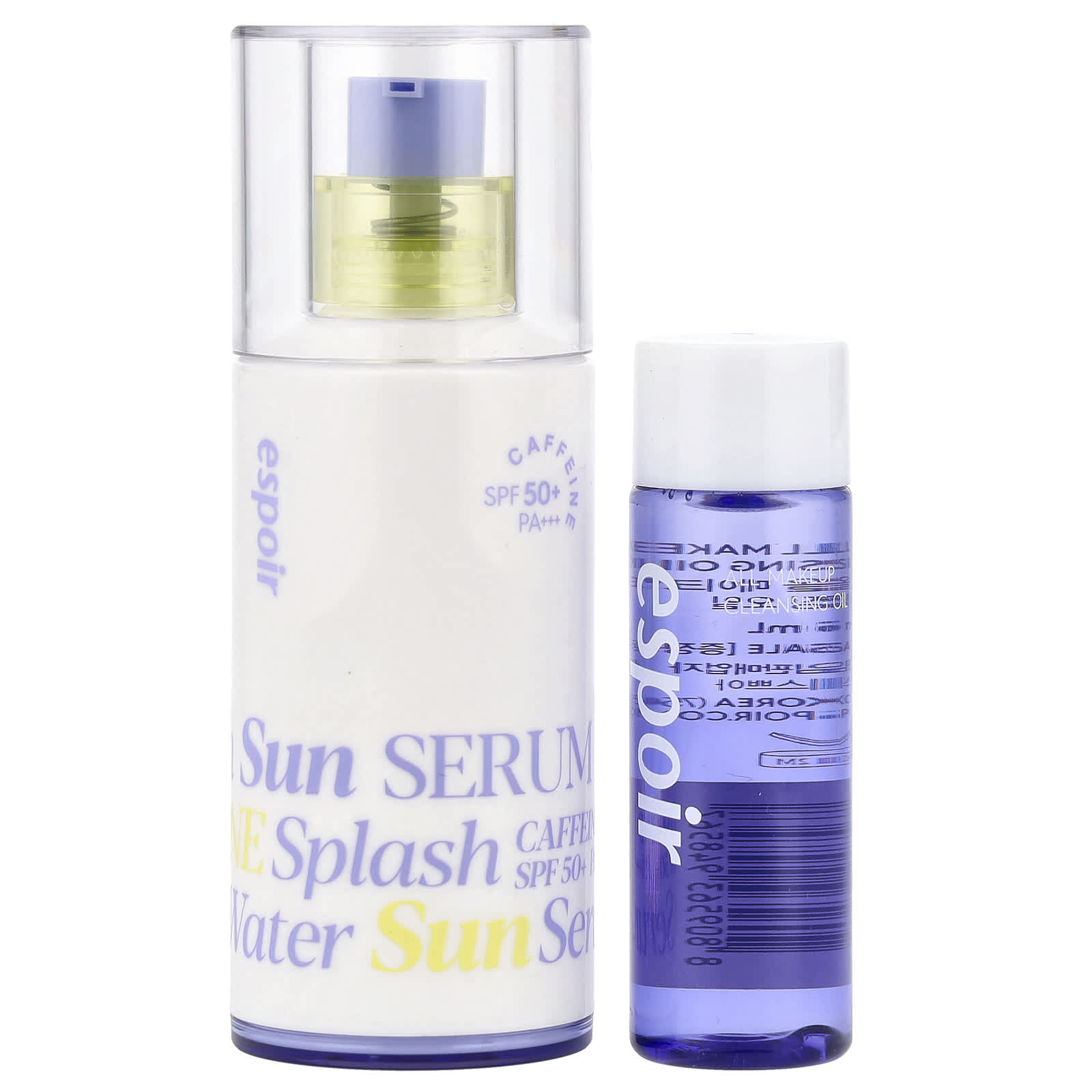 Espoir 2-Piece Skincare Set: Sun Serum & Makeup Cleansing Oil - Image 1