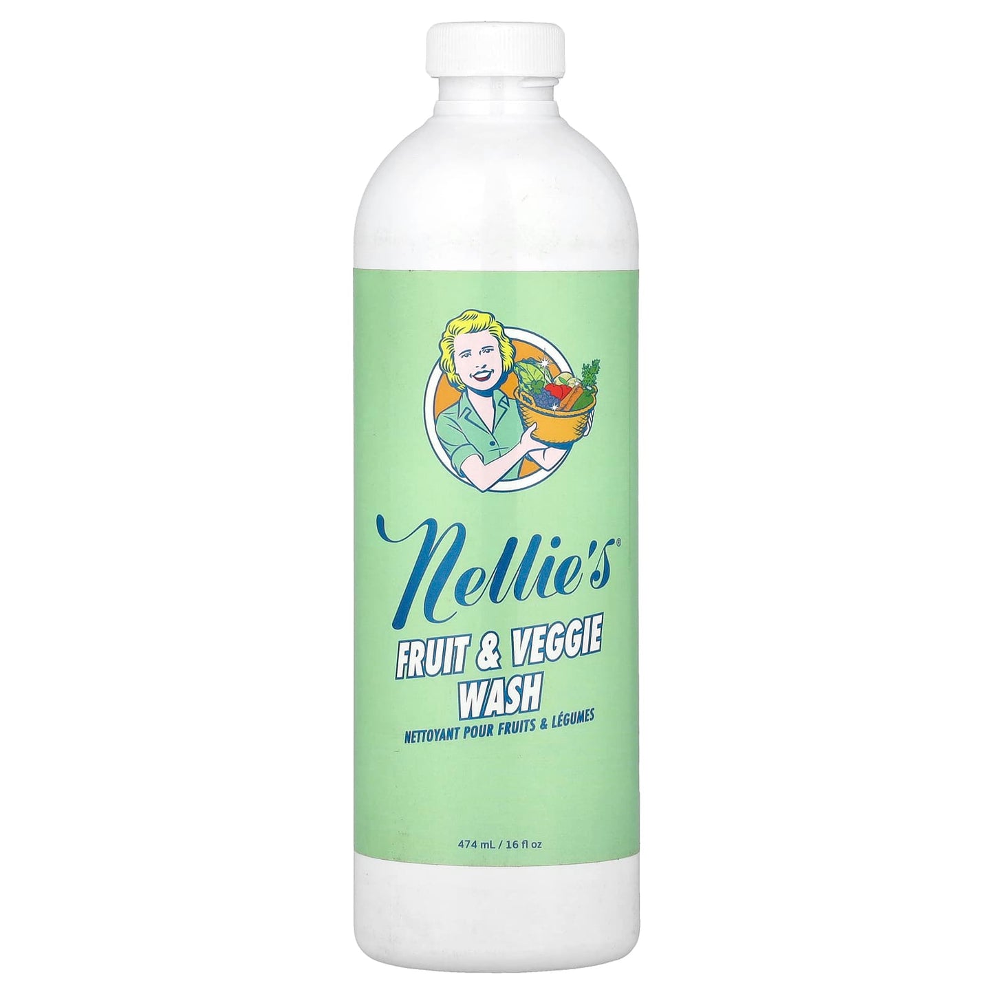 Nellie's, Fruit & Veggie Wash, 16 fl oz (474 ml) - Image 1