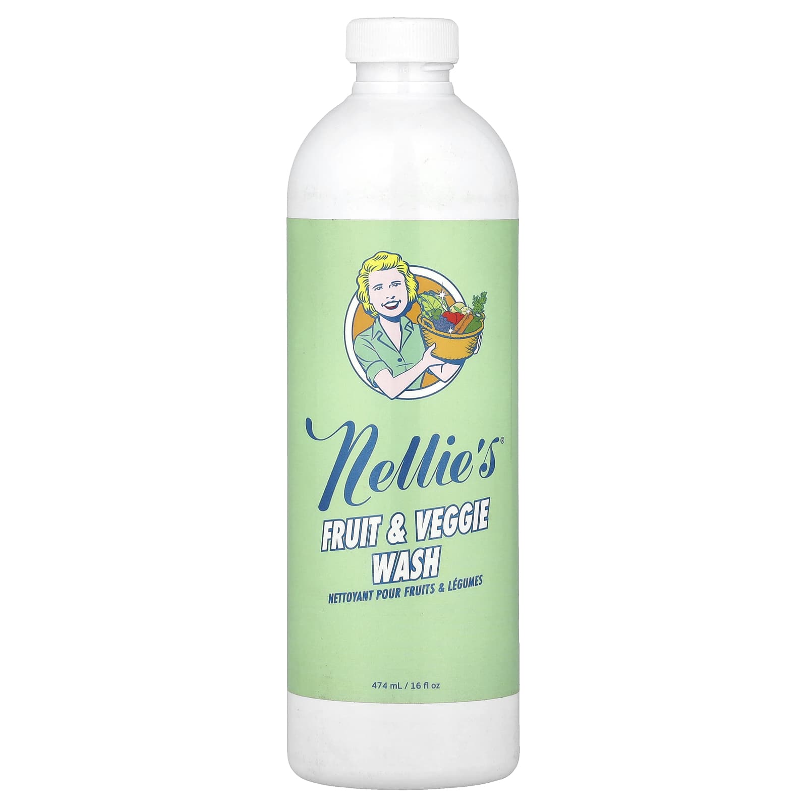 Nellie's, Fruit & Veggie Wash, 16 fl oz (474 ml) - Image 1