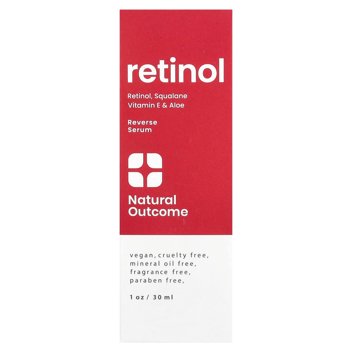 Natural Outcome, Retinol, Reverse Serum, Fragrance Free, 1 oz (30 ml) - Image 2
