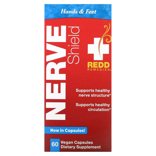 Redd Remedies, Nerve Shield, Hands & Feet, 60 Vegan Capsules - Image 1