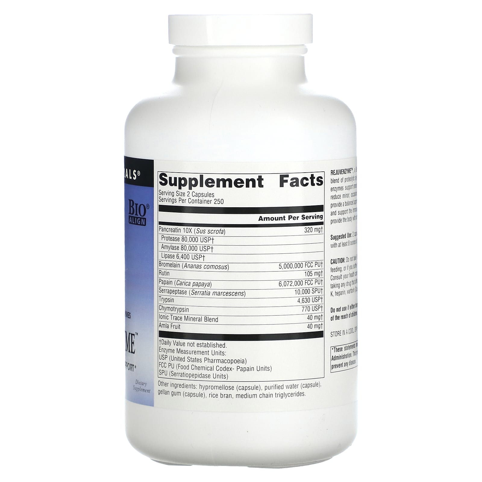 Source Naturals, RejuvenZyme, 500 Capsules - Image 2
