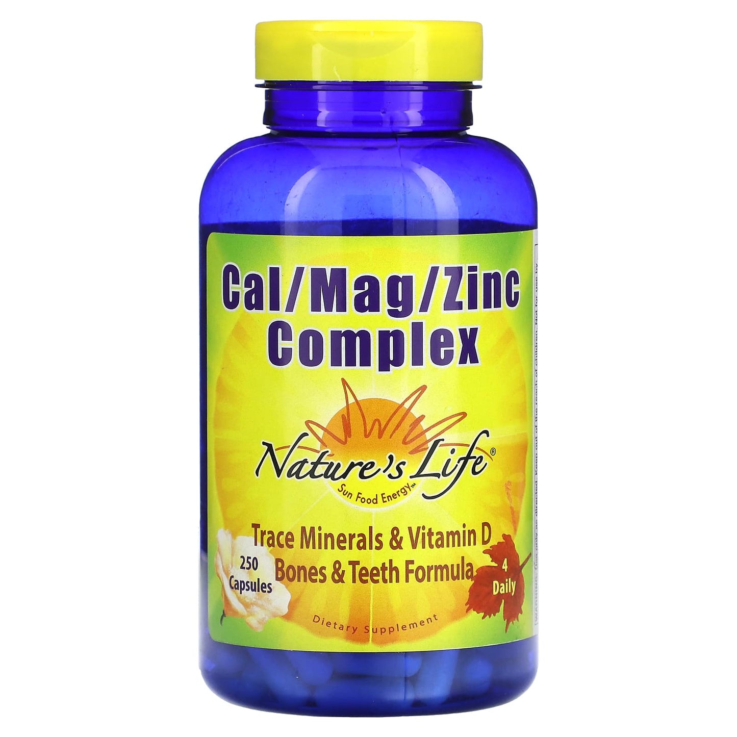 Nature's Life, Cal/Mag/Zinc Complex, 250 Capsules - Image 1