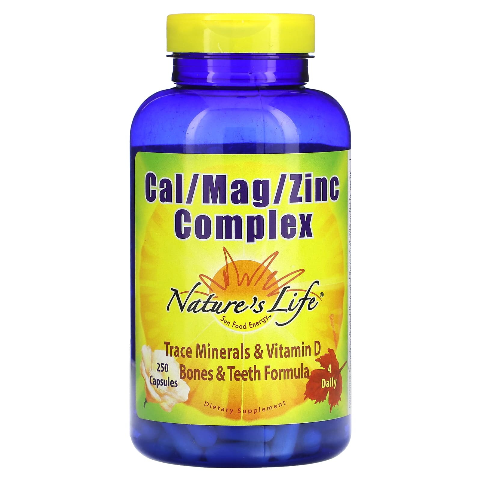 Nature's Life, Cal/Mag/Zinc Complex, 250 Capsules - Image 1