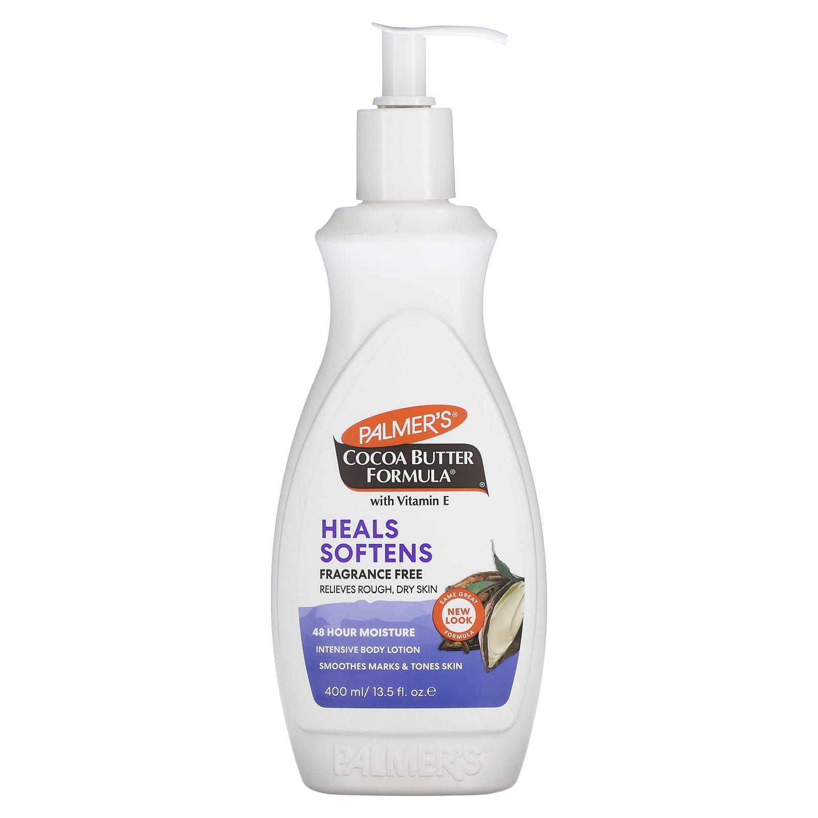Palmer's, Cocoa Butter Formula® with Vitamin E, Intensive Body Lotion, For Sensitive Skin, Fragrance Free, 13.5 fl oz (400 ml) - Image 1