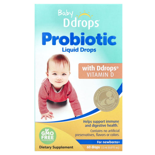 Ddrops Baby Probiotic Drops for Newborns and Infants - 60 Drops - Image 1