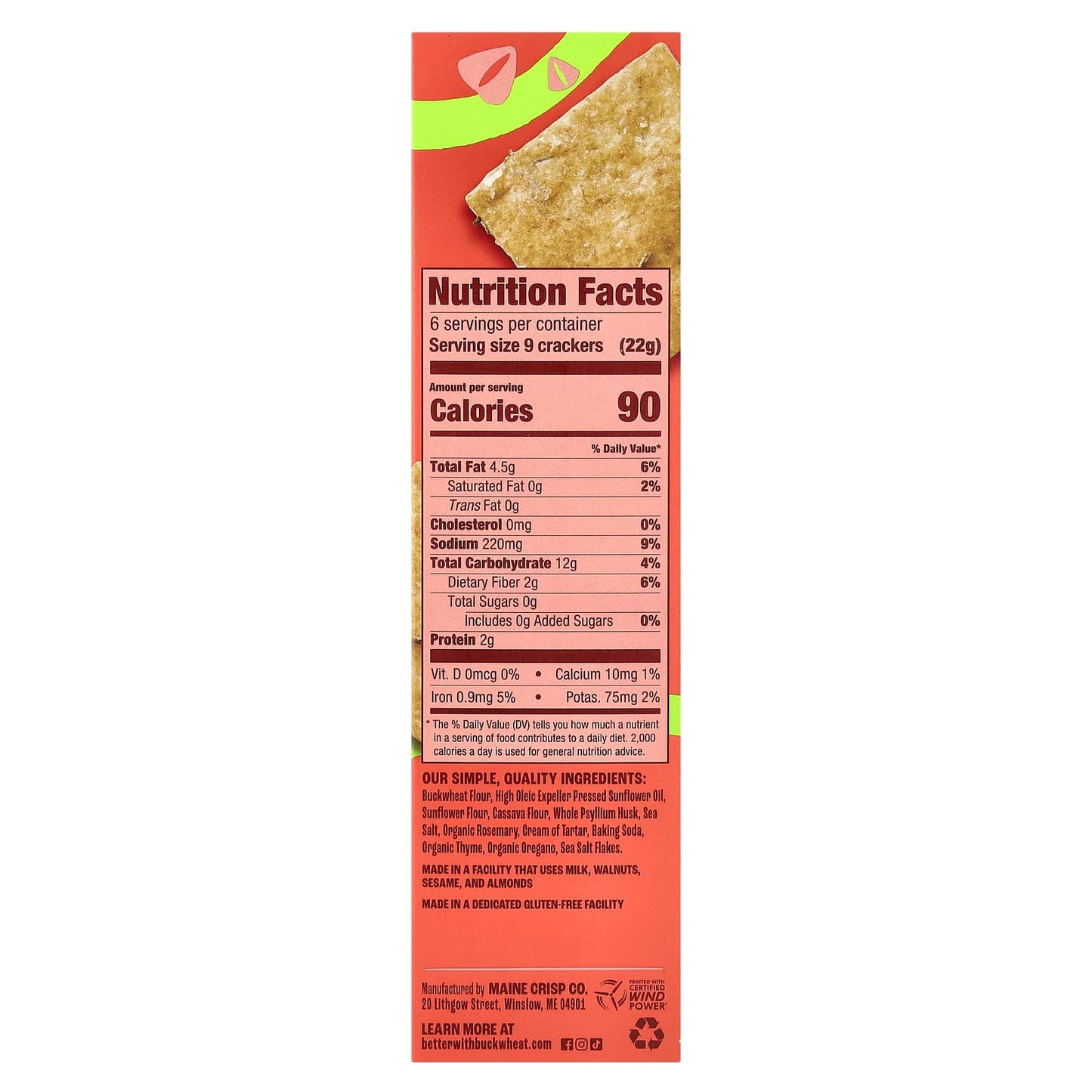 Buckwheat Crackers with Rosemary & Herbs - Grain-Free & Gluten-Free - Image 2