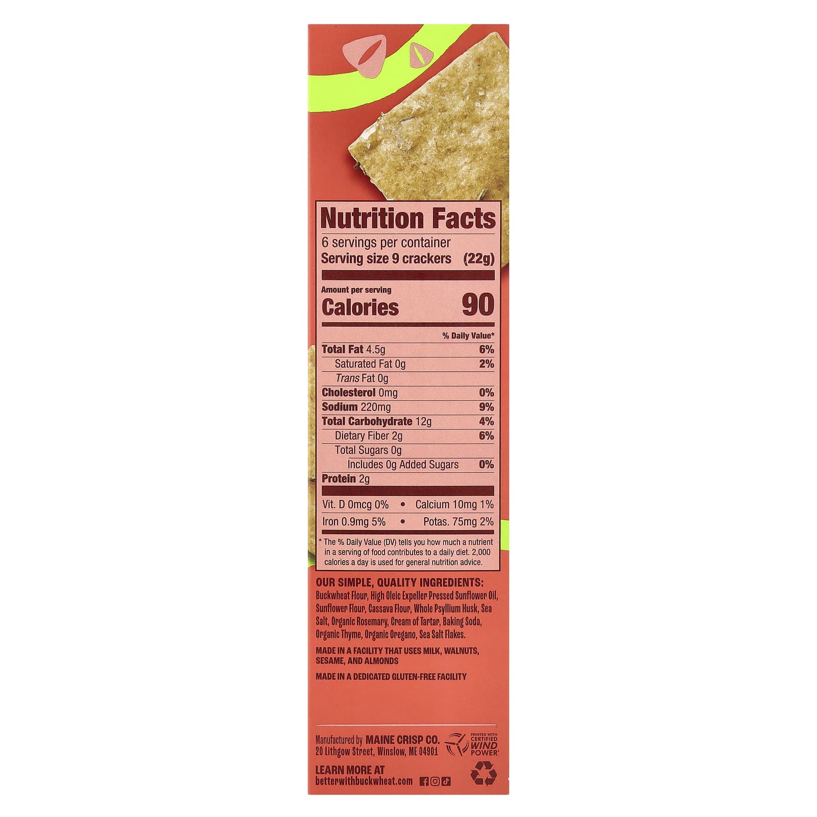 Buckwheat Crackers with Rosemary & Herbs - Grain-Free & Gluten-Free - Image 2
