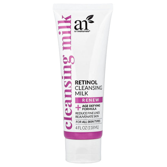 Retinol Cleansing Milk | Fade Fine Lines & Wrinkles | Artnaturals - Image 1