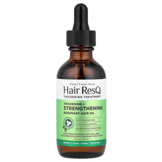 Petal Fresh, Hair ResQ®, Rosemary Hair Oil, Thickening + Strengthening, 2 fl oz (60 ml) - Image 1