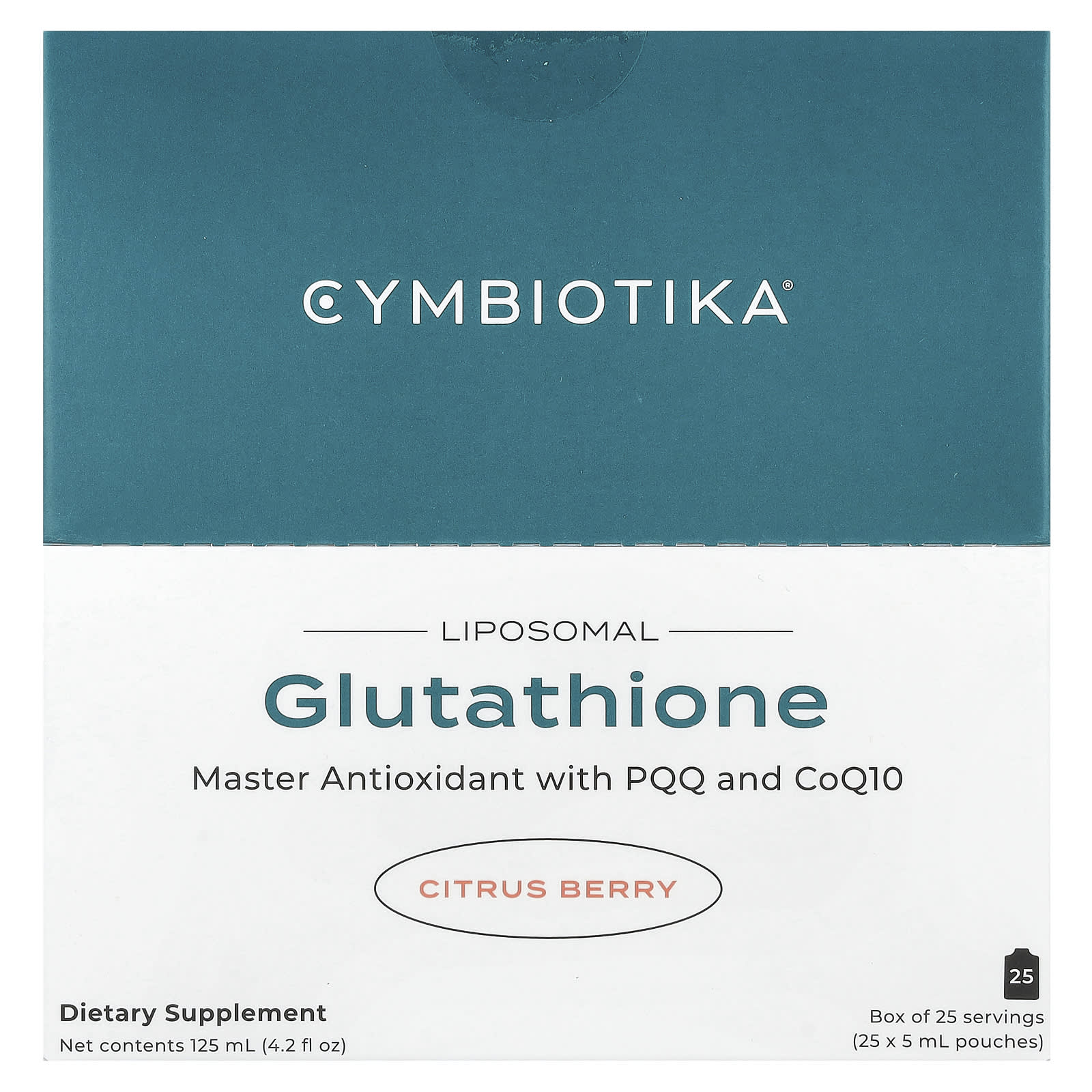 Cymbiotika Liposomal Glutathione - 25 Pouches, Citrus Berry - Image 1