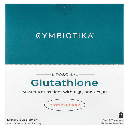 Cymbiotika Liposomal Glutathione - 25 Pouches, Citrus Berry - Image 1