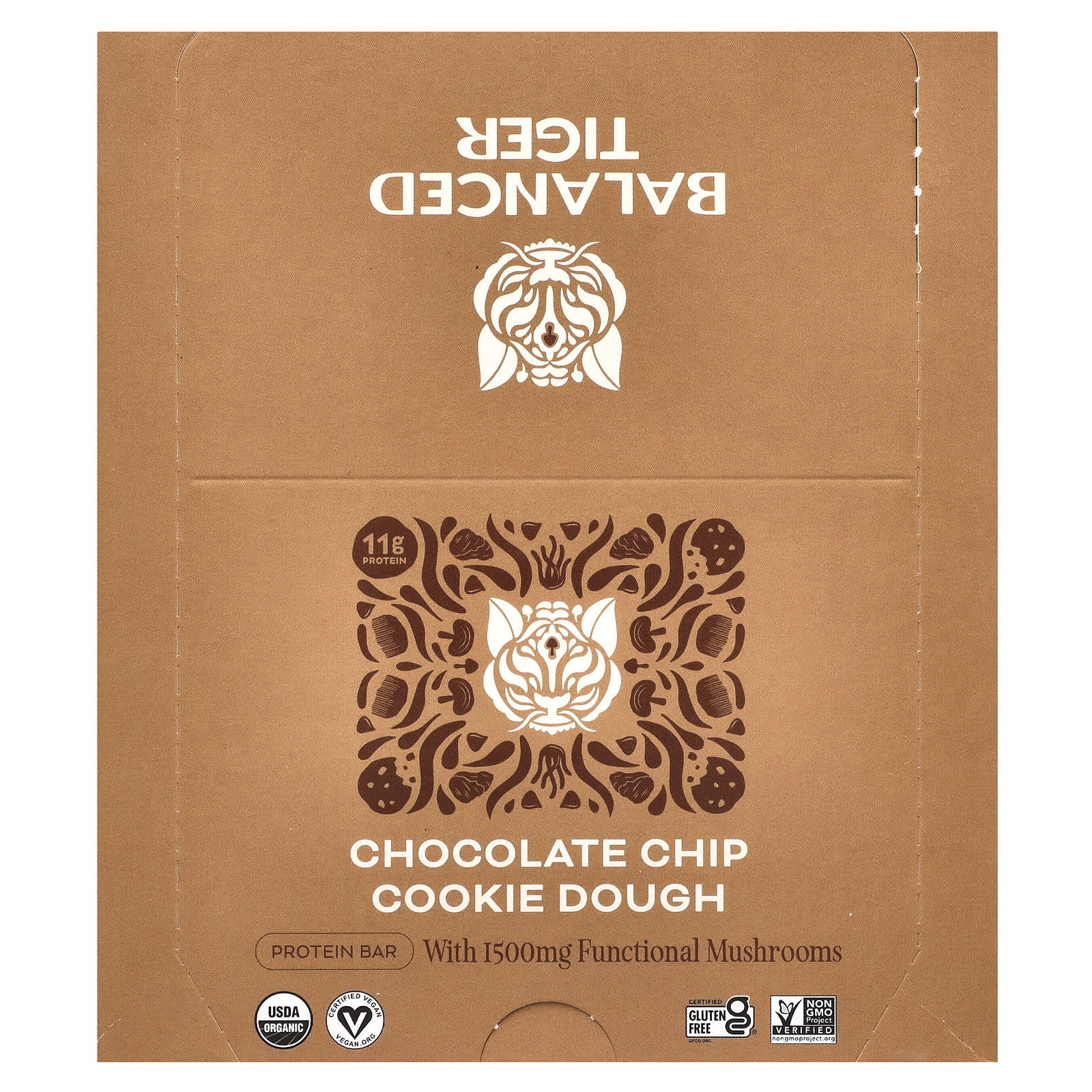 Organic Chocolate Chip Cookie Dough Protein Bars by Balanced Tiger - Image 1