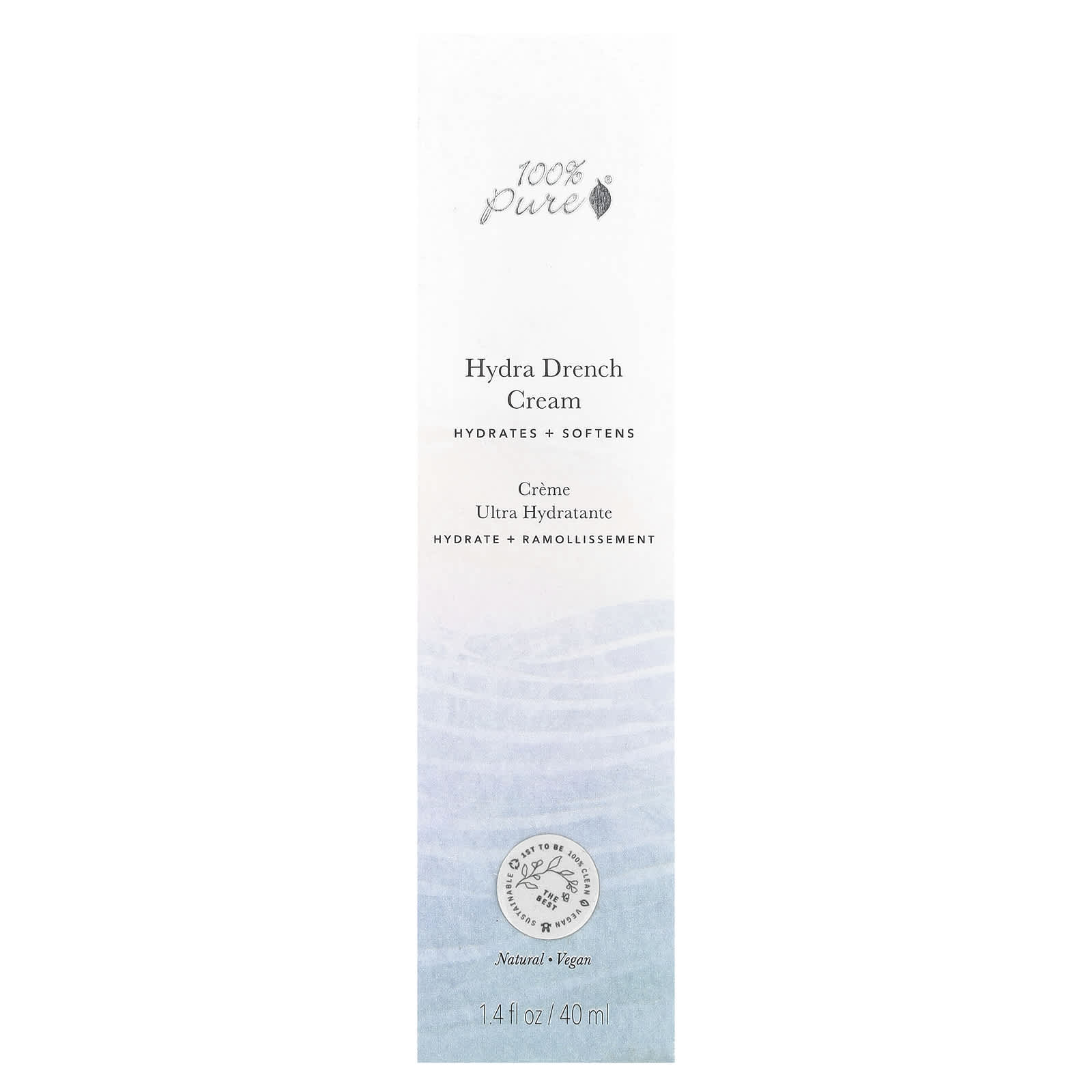 100% Pure Hydra Drench Cream - Soothing & Hydrating Face Moisturizer - Image 2