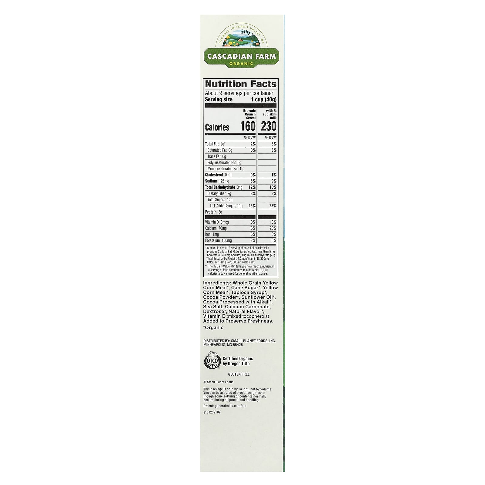 Cascadian Farm Organic Brown Crunch Cereal, 12.4 oz - USDA Certified - Image 2
