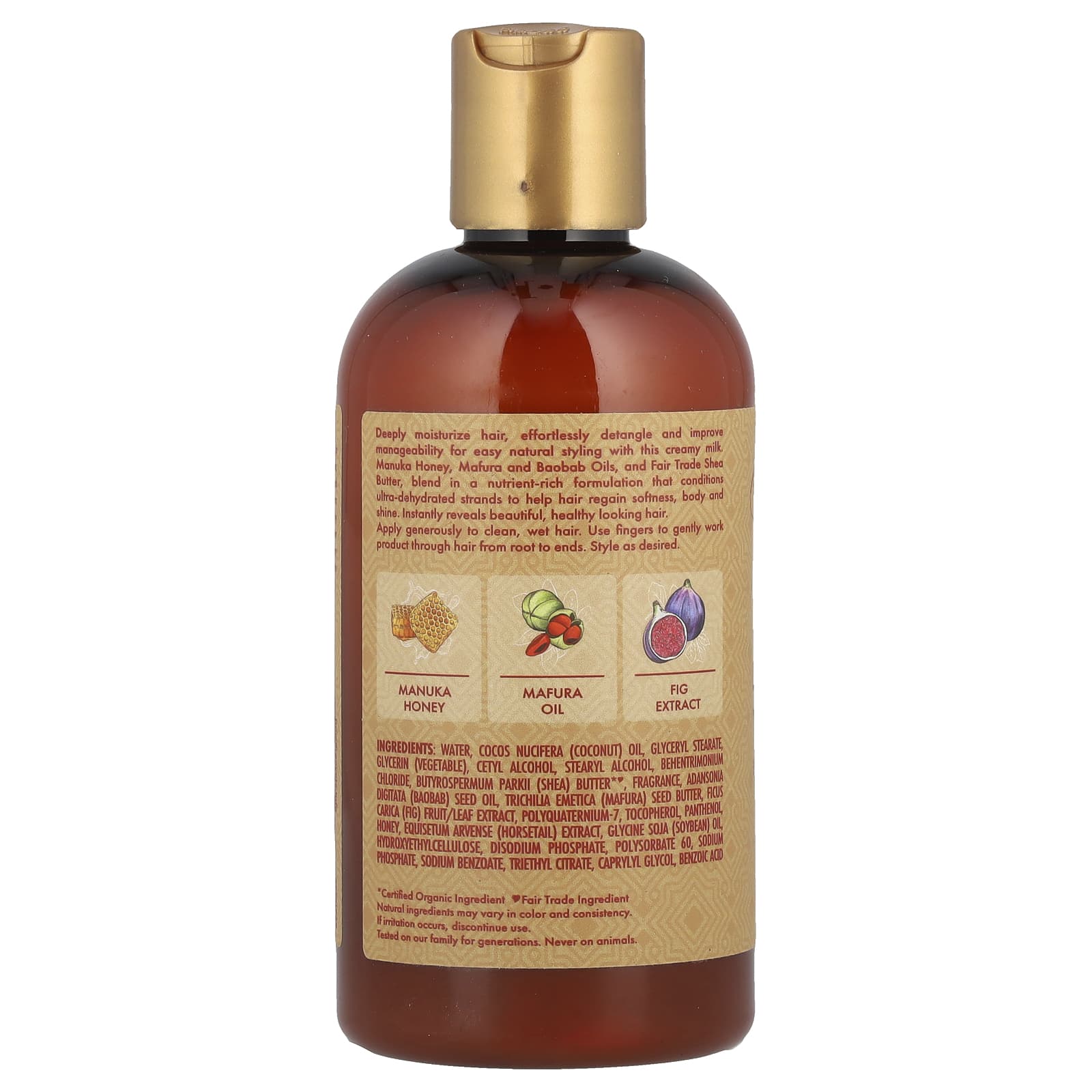 SheaMoisture, Manuka Honey & Mafura Oil, Intensive Hydration Leave-In Milk, 8 fl oz (237 ml) - Image 2