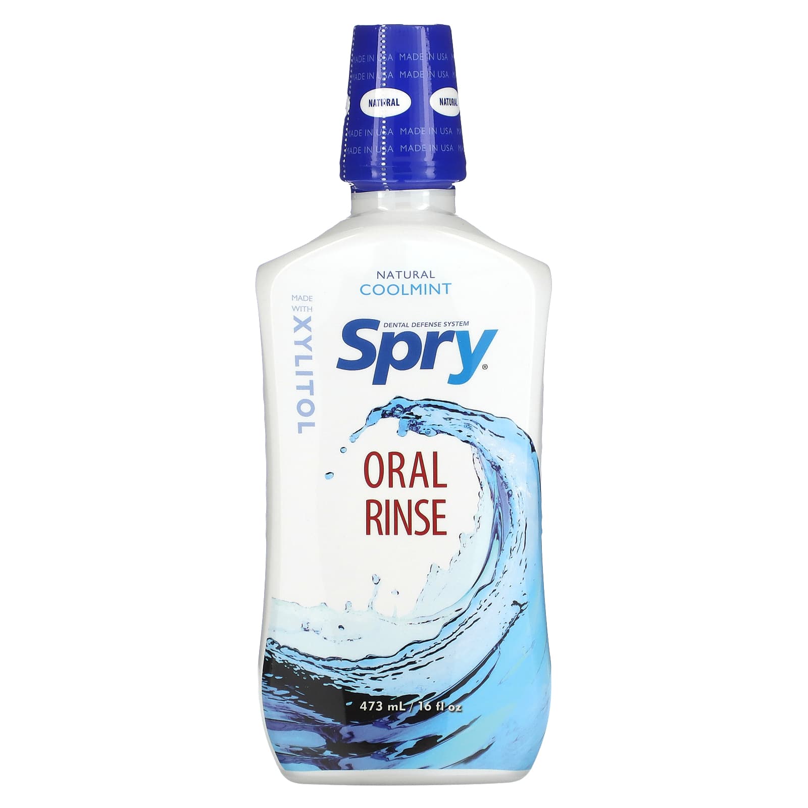 Xlear, Spry, Oral Rinse, Natural Coolmint, 16 fl oz (473 ml) - Image 1