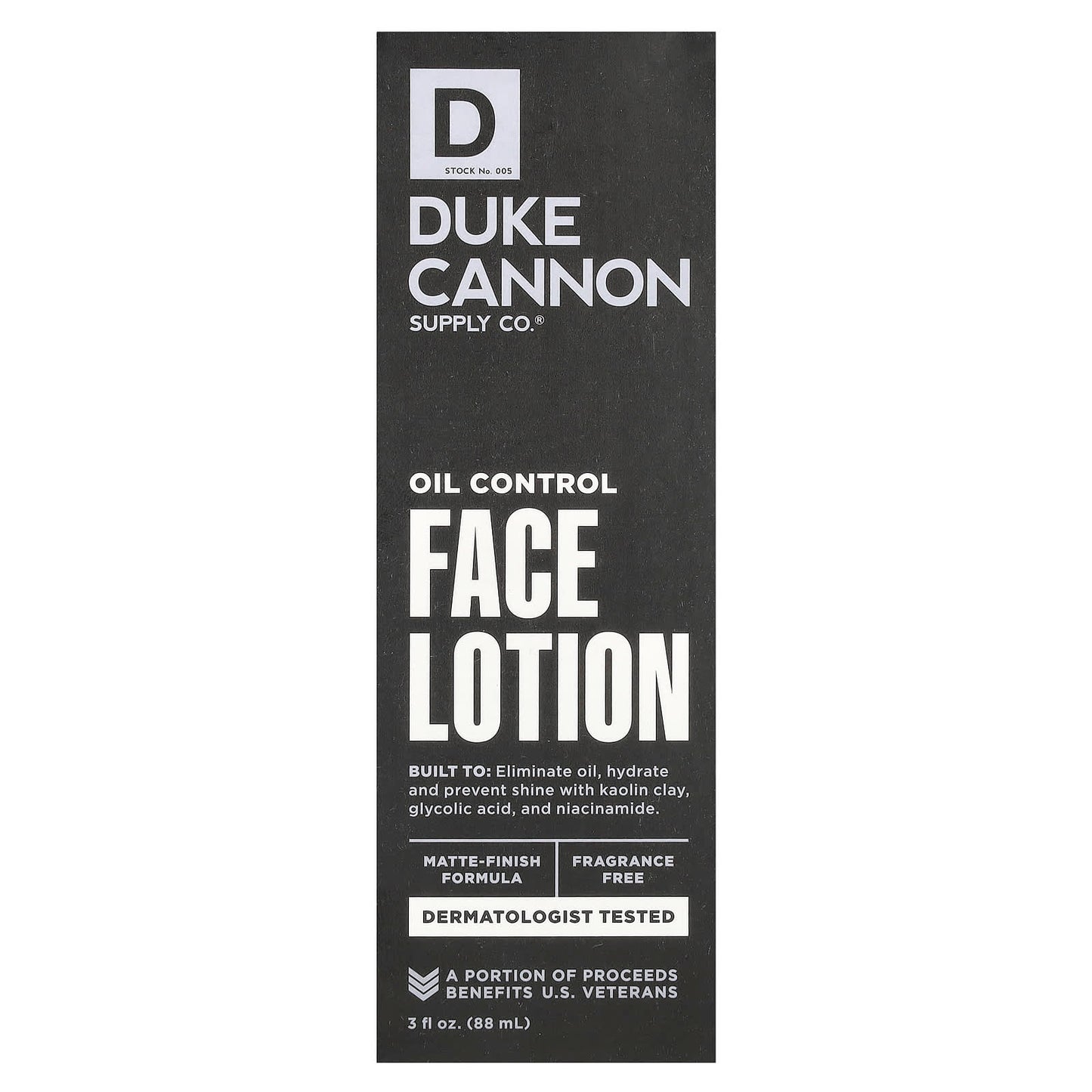 Fragrance-Free Oil Control Face Lotion by Duke Cannon Supply Co. - Image 2