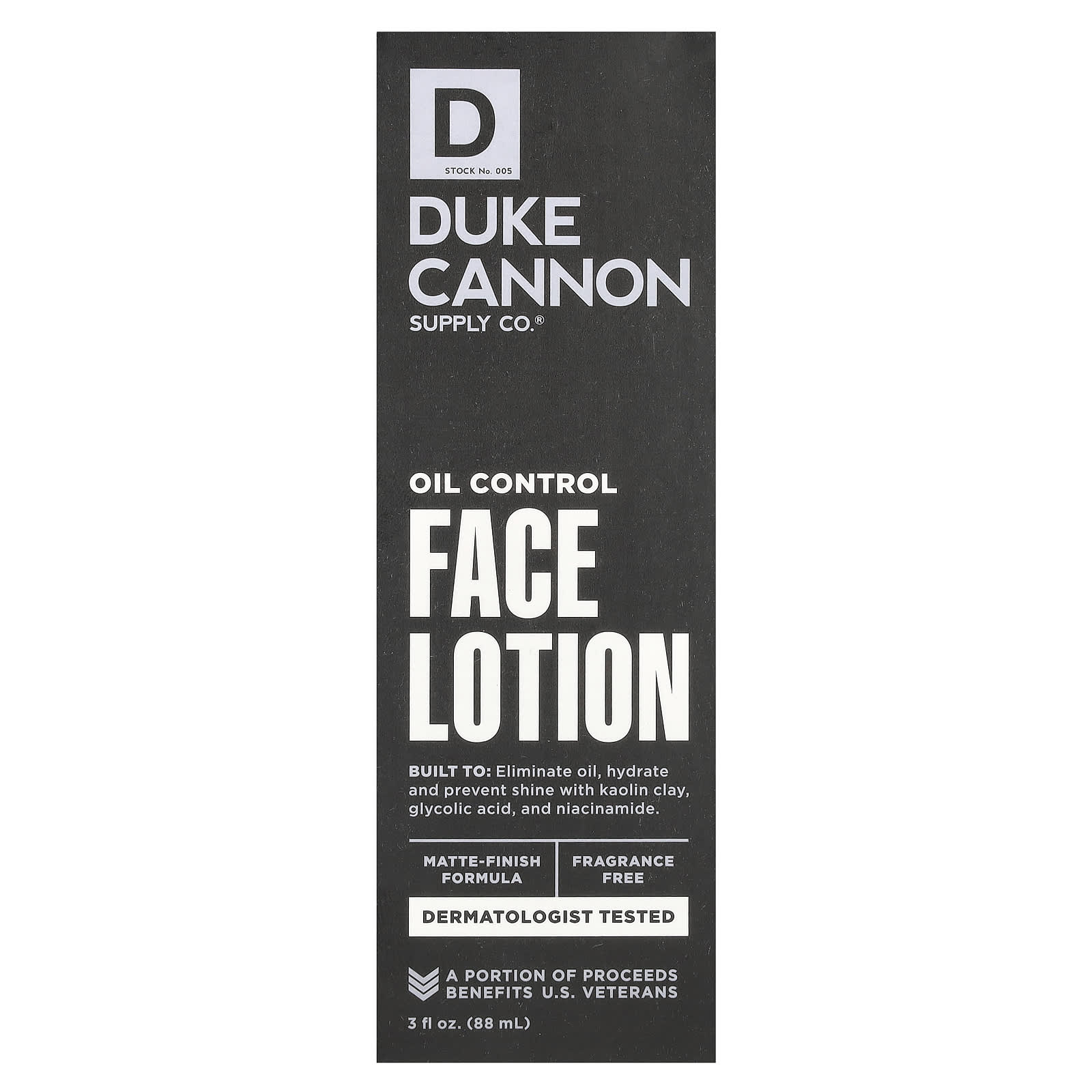 Fragrance-Free Oil Control Face Lotion by Duke Cannon Supply Co. - Image 2