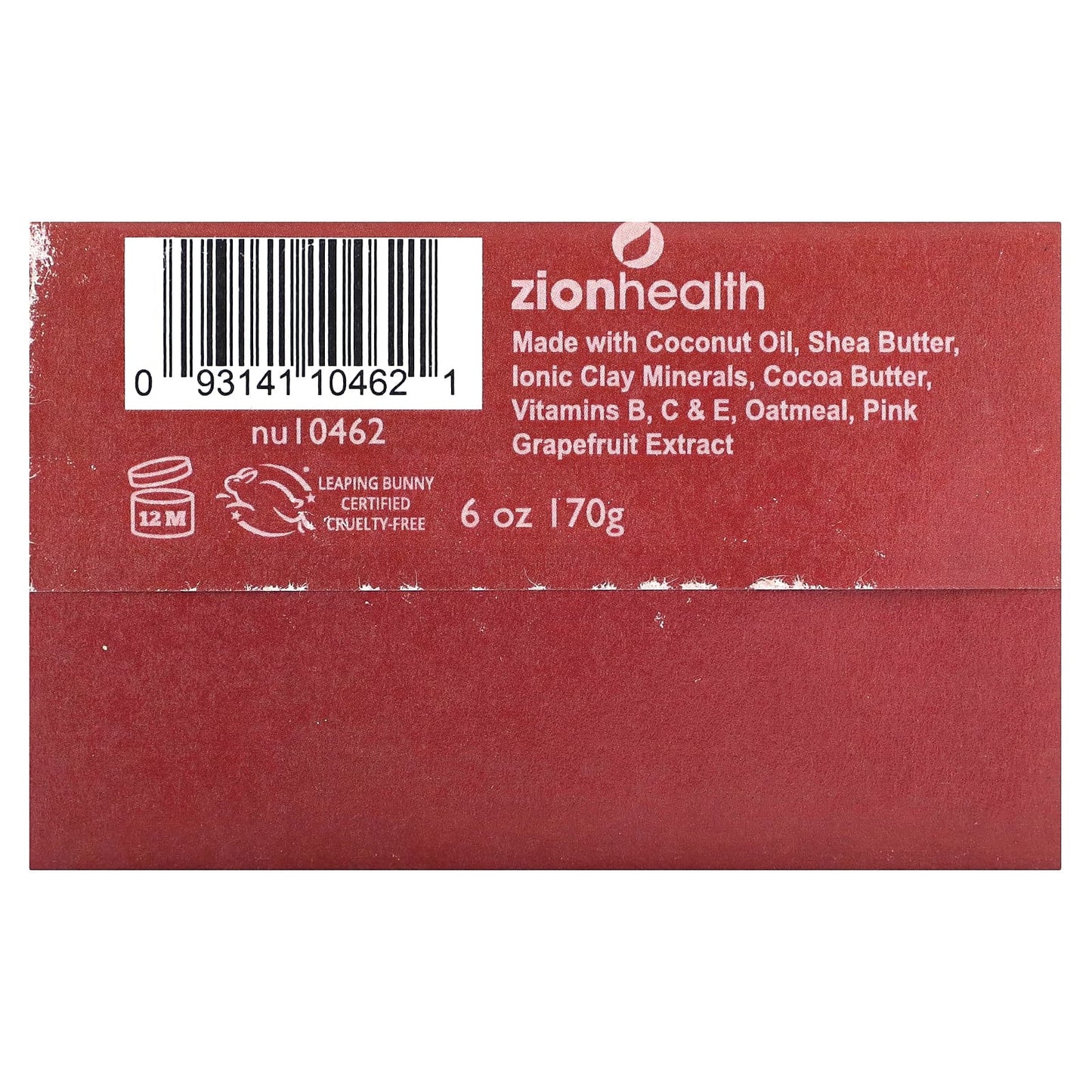 Zion Health, Ancient Clay Shampoo Bar, Pink Grapefruit, 6 oz (70 g) - Image 2