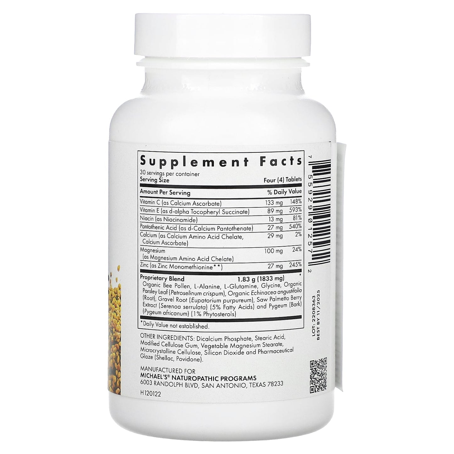 Michael's Health, Prostate Factors, 120 Vegetarian Tablets - Image 2