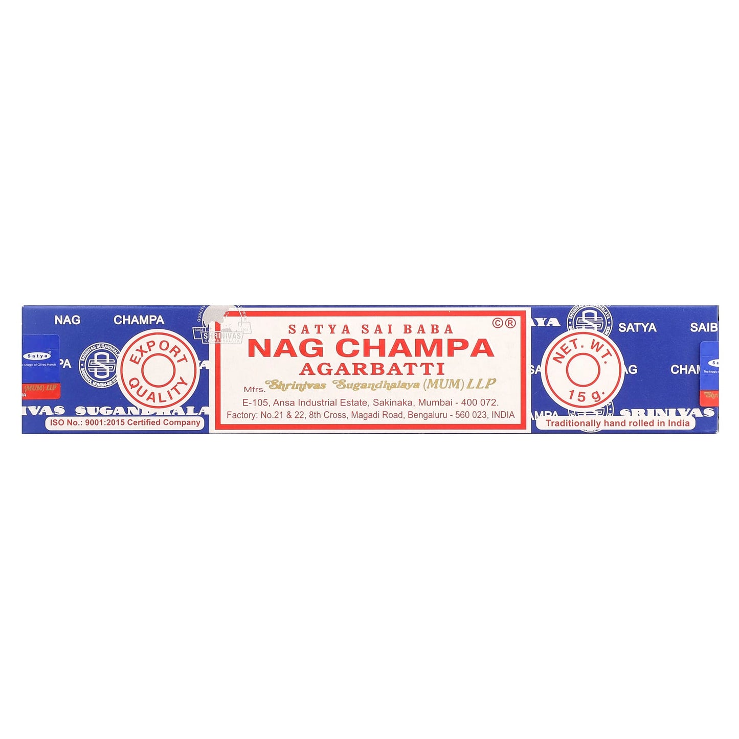 Sai Baba, Nag Champa Agarbatti Incense, 15 g - Image 1