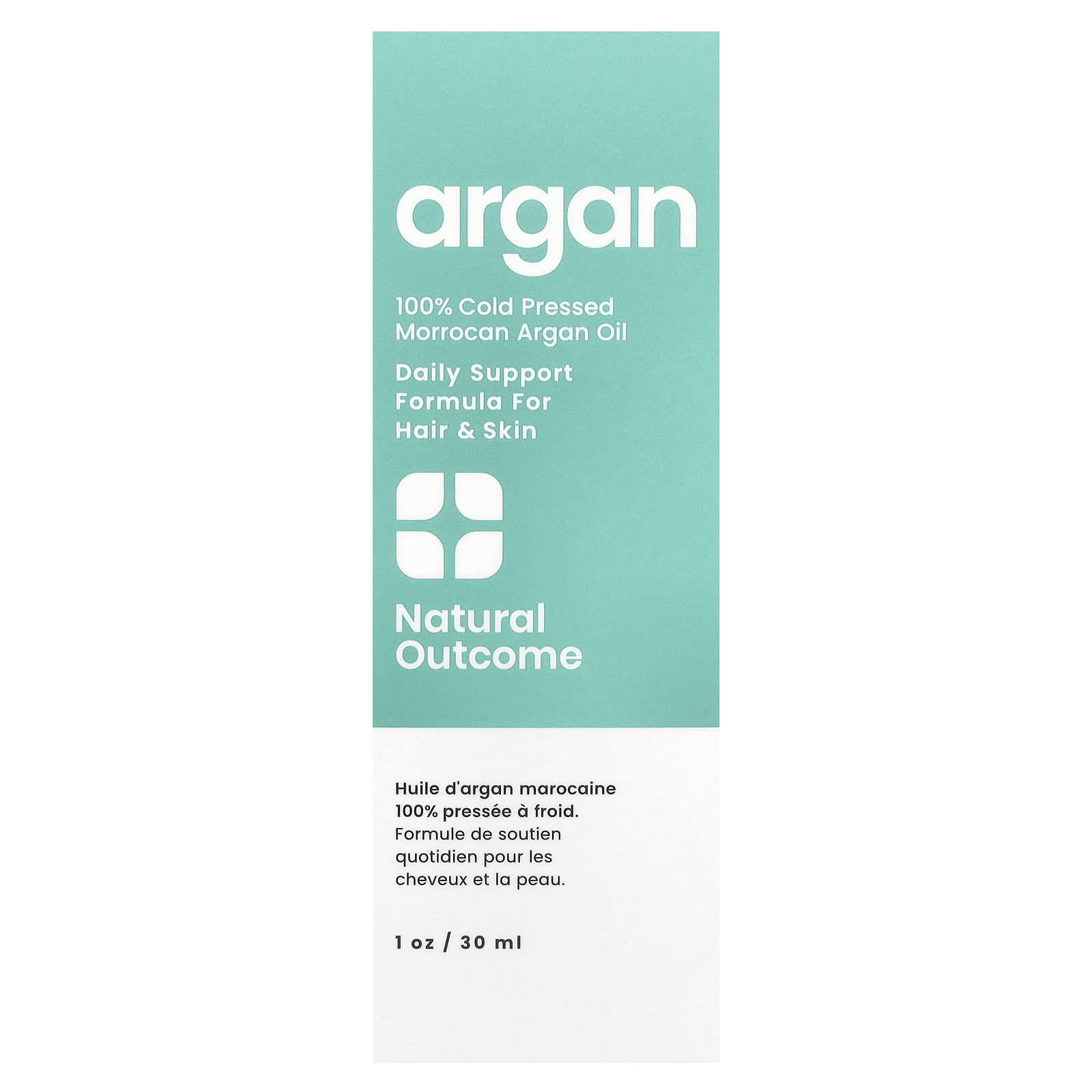 Natural Outcome, 100% Cold Pressed Morrocan Argan Oil, 1 oz (30 ml) - Image 2