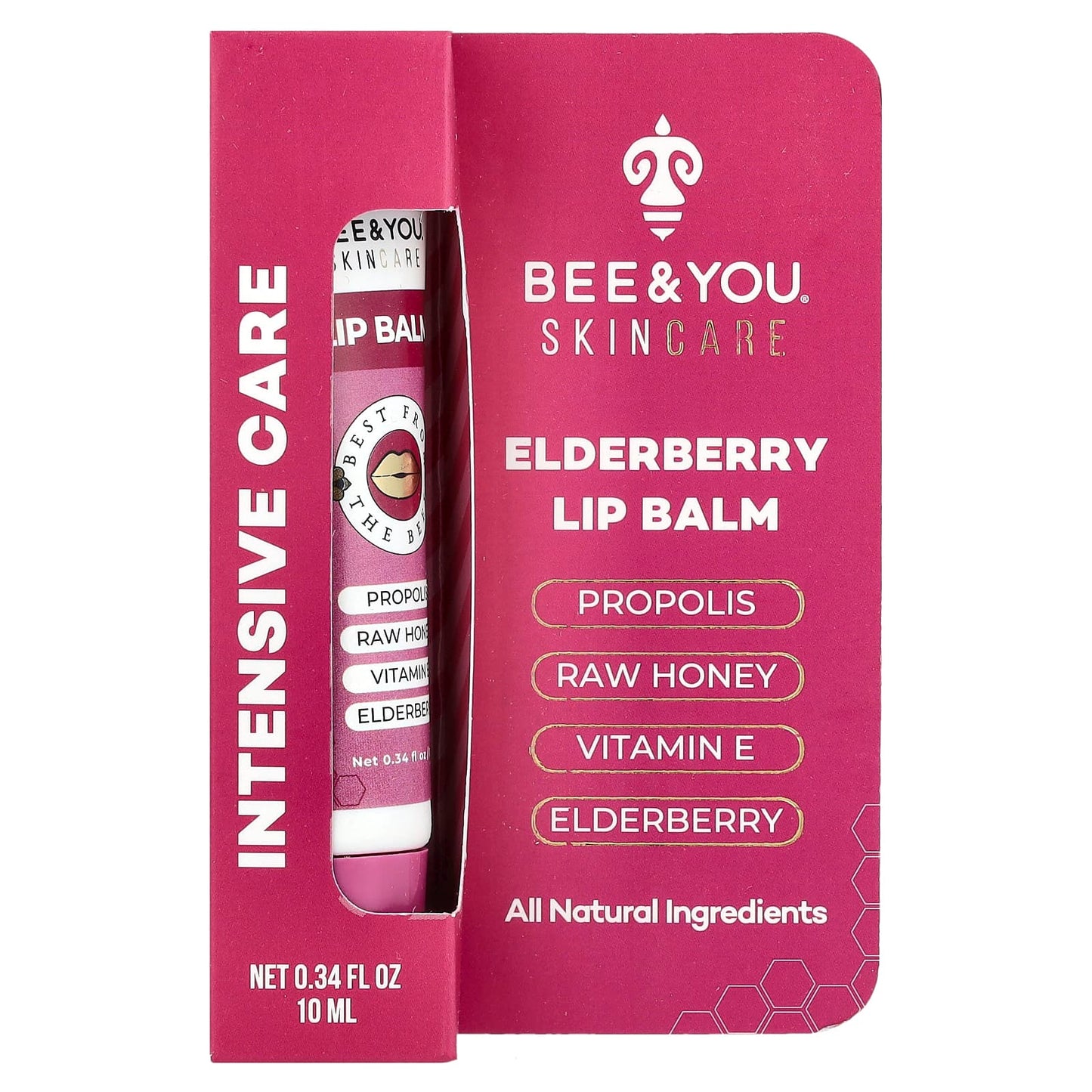 Elderberry Lip Balm with Propolis, Natural Moisturizer by Bee & You - Image 2