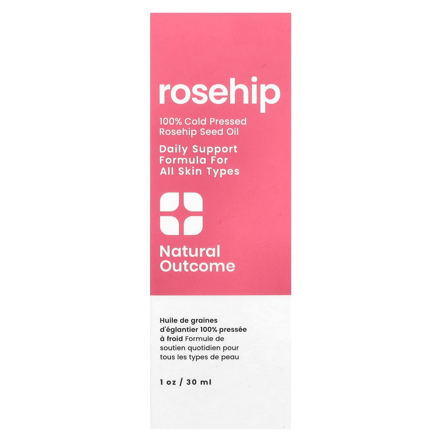 Natural Outcome, 100% Cold Pressed Rosehip Seed Oil, 1 oz (30 ml) - Image 2