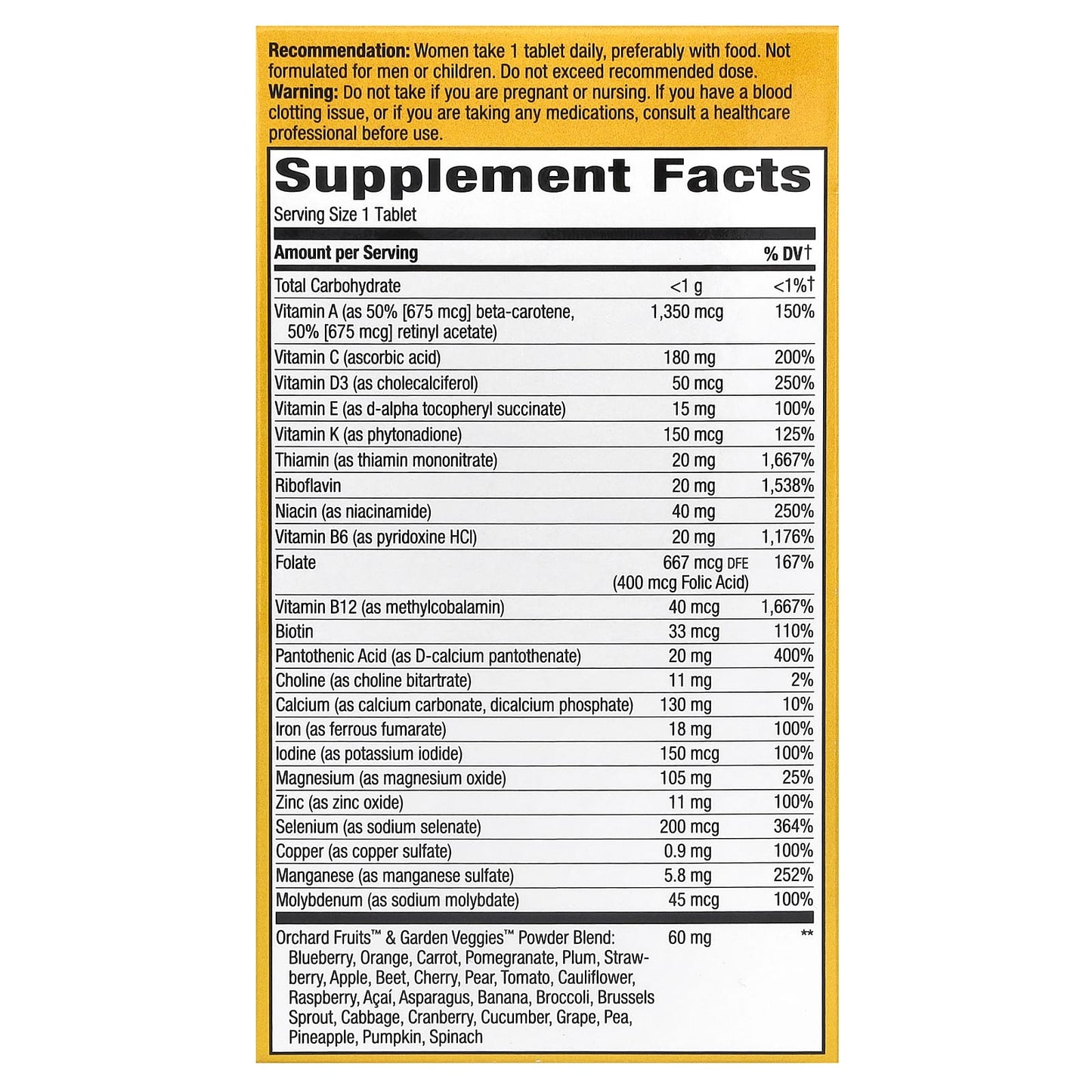 Nature's Way, Alive!, Women's Ultra Multivitamin, 60 Tablets - Image 2