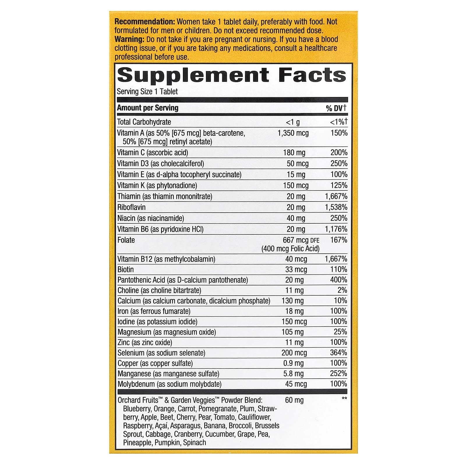 Nature's Way, Alive!, Women's Ultra Multivitamin, 60 Tablets - Image 2