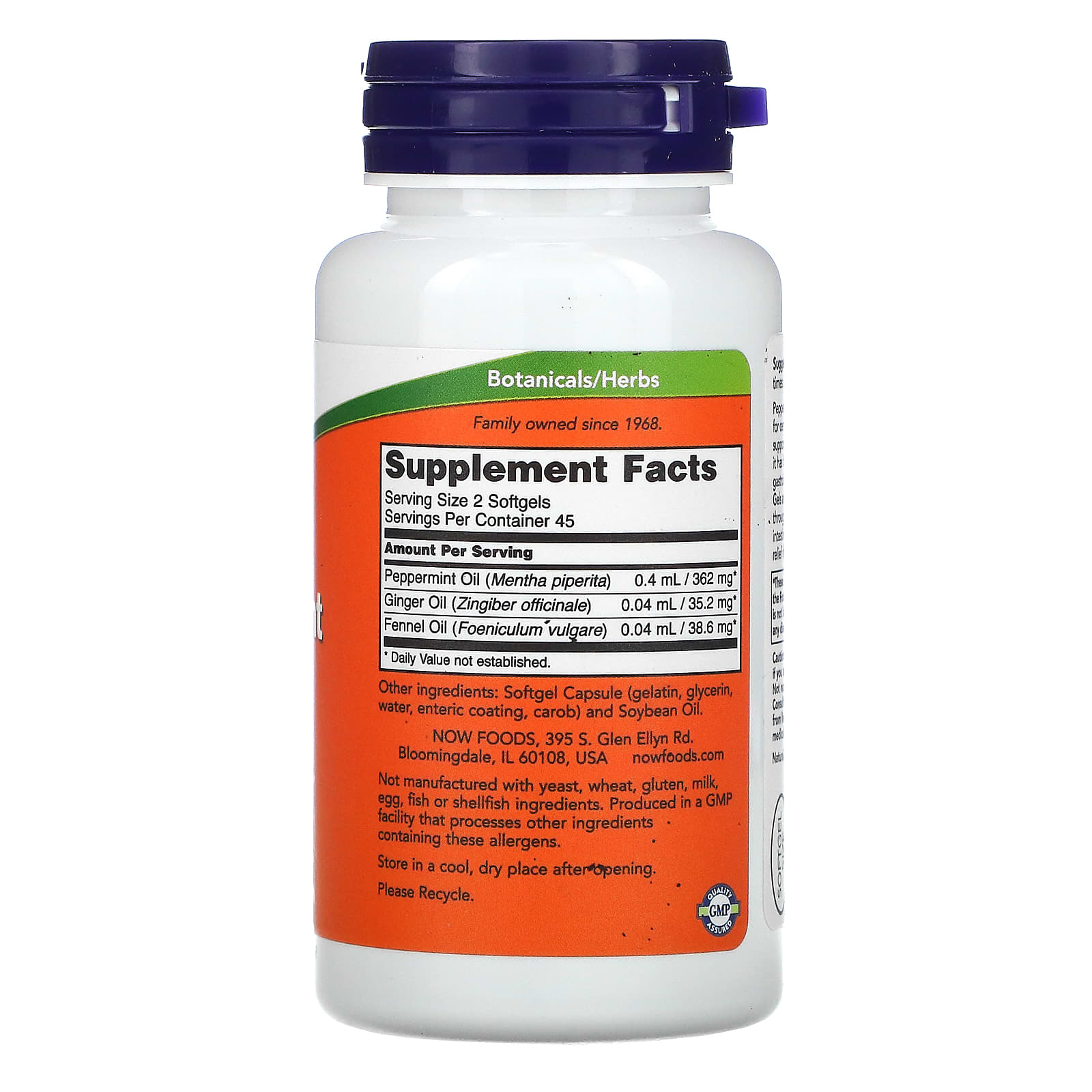 NOW Foods, Peppermint Gels, 90 Softgels - Image 2