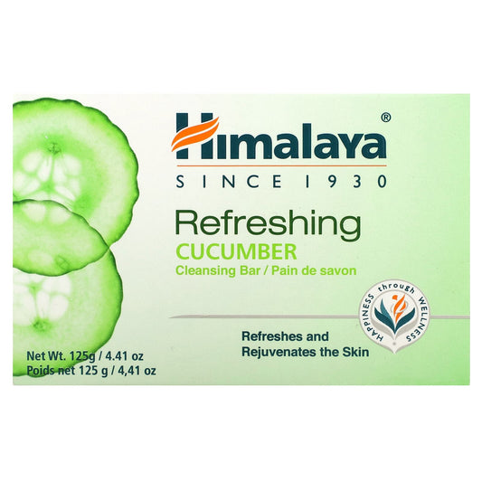 Cucumber Refreshing Cleansing Bar by Himalaya - Soothing & Nourishing - Image 1