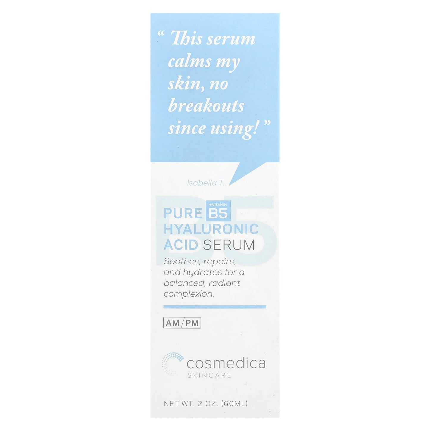 Pure Hyaluronic Acid Serum with Vitamin B5 for Radiant Skin, 2 oz - Image 2