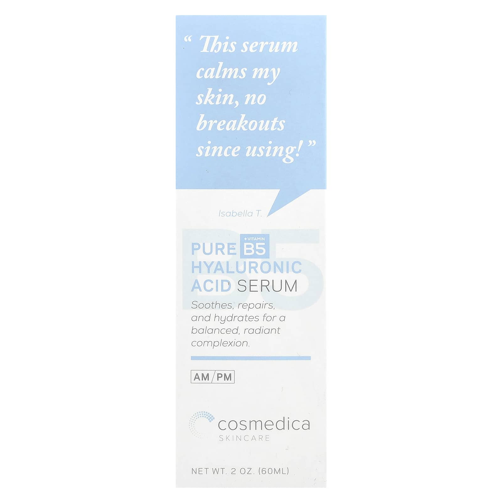 Pure Hyaluronic Acid Serum with Vitamin B5 for Radiant Skin, 2 oz - Image 2