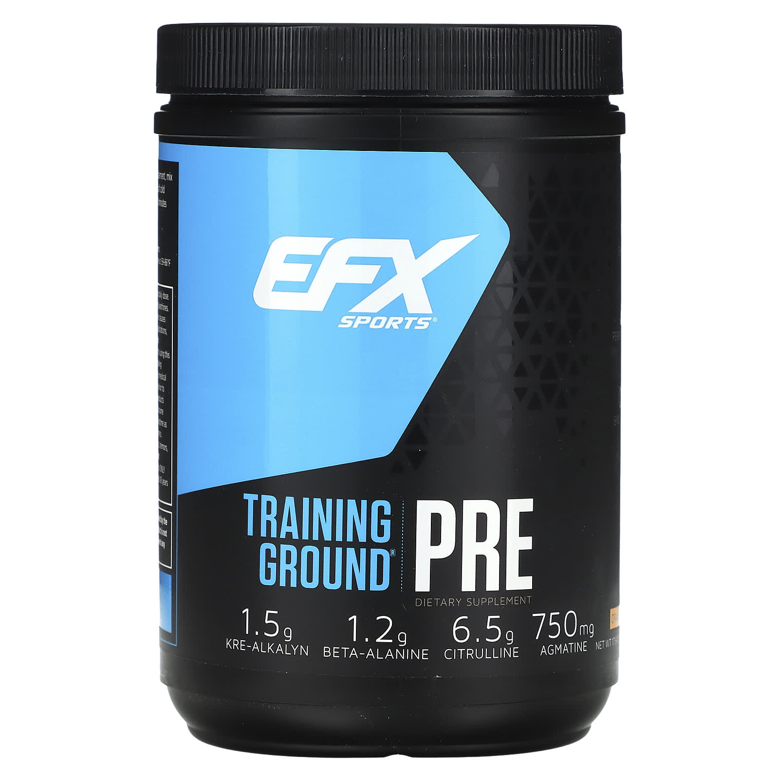 EFX Sports Training Ground PRE Orange Mango Pre-Workout Energy Boost - Image 1