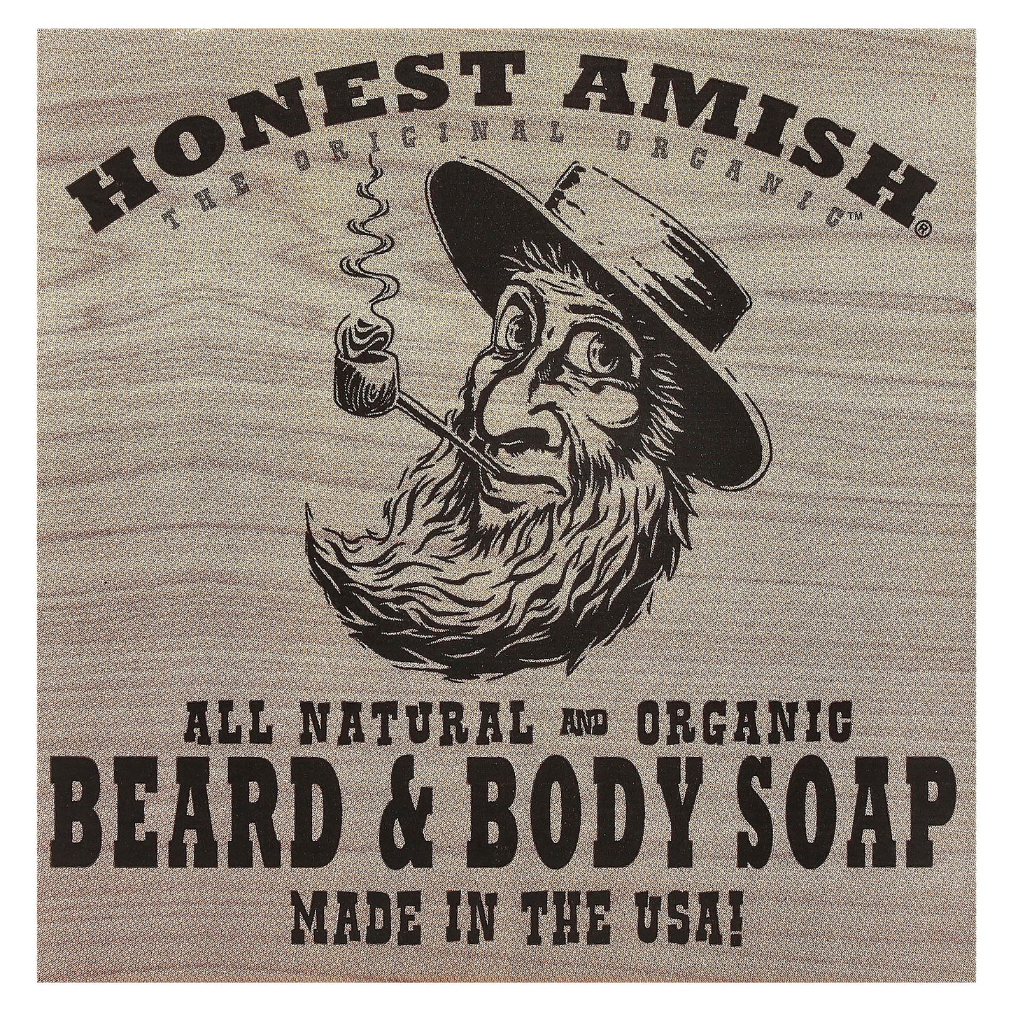 Honest Amish Organic Beard & Body Bar Soap - Natural, Handmade, 1 Bar - Image 1