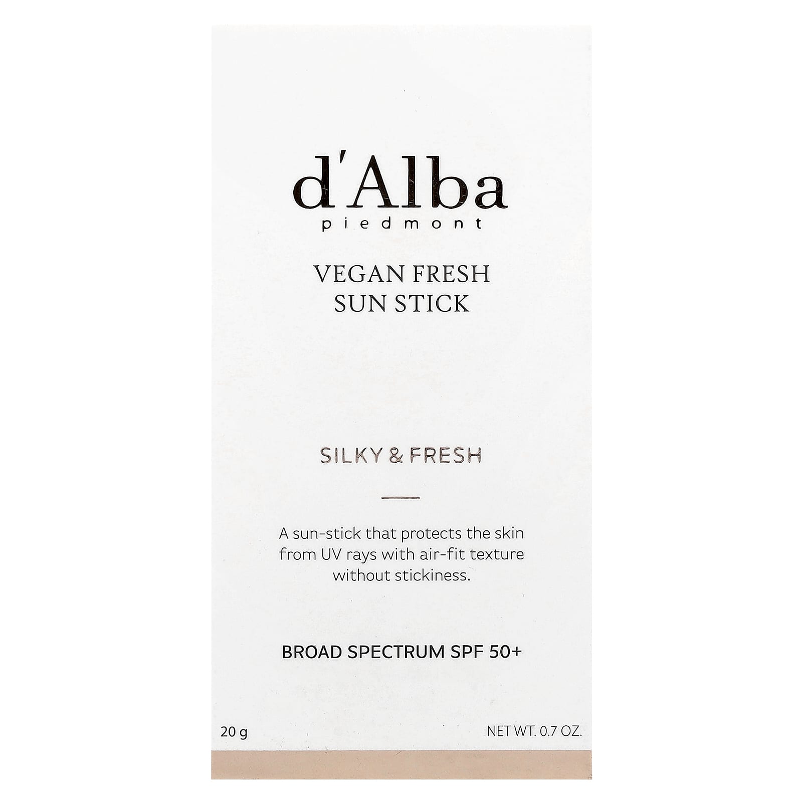 d'Alba Vegan Sun Stick SPF 50+, Lightweight & Refreshing - Image 2