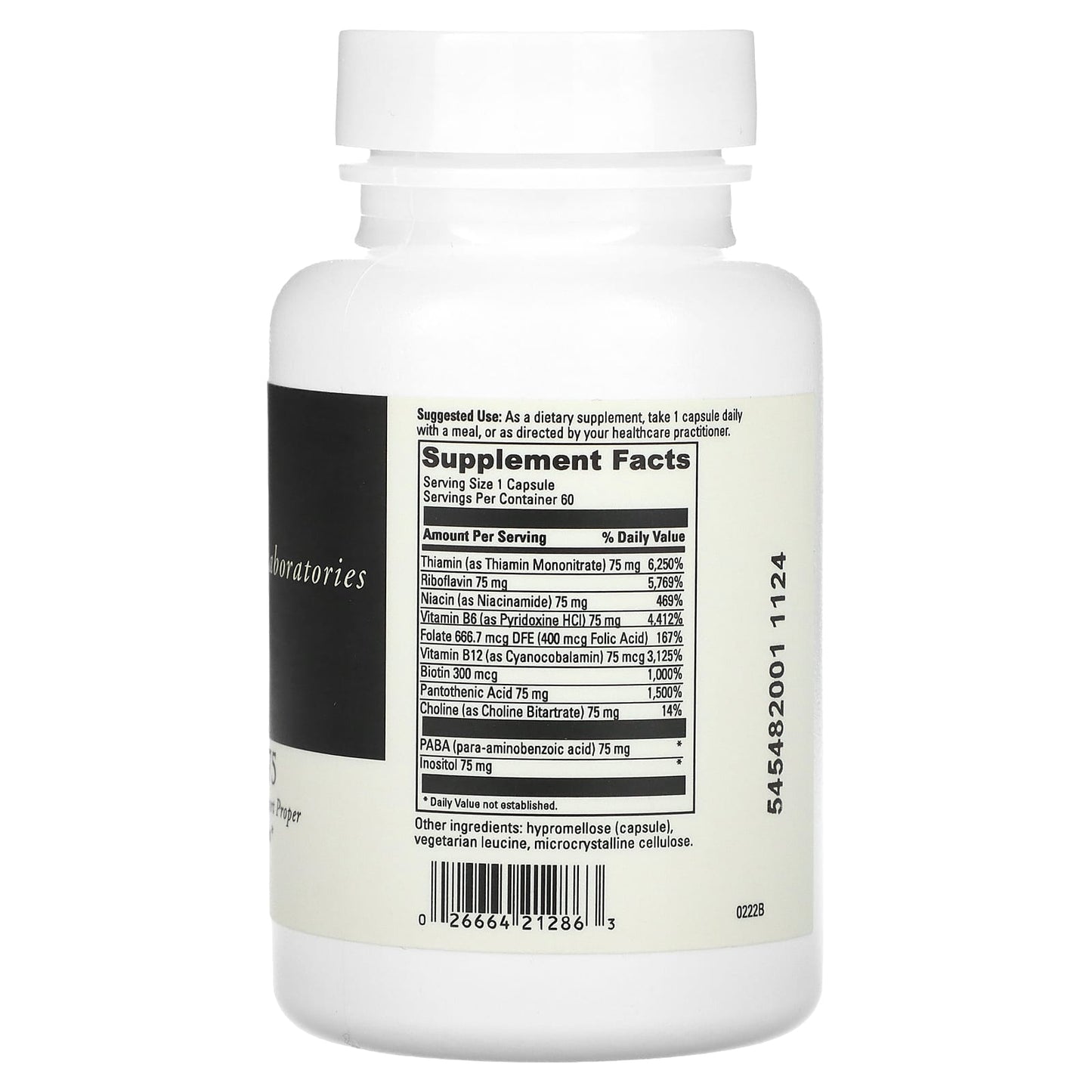 B Complex-75 by DaVinci Laboratories - Nerve Support & Relaxation - Image 2